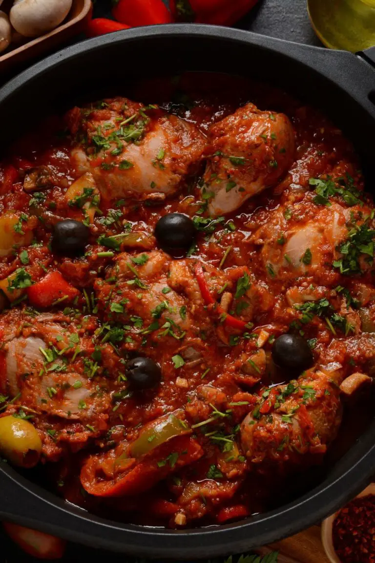 Rustic Slow Cooker Chicken Cacciatore Recipe