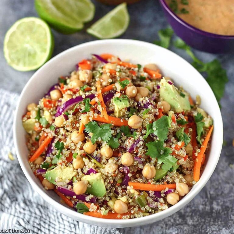 Vibrant Chickpea Thai Quinoa Salad Recipe