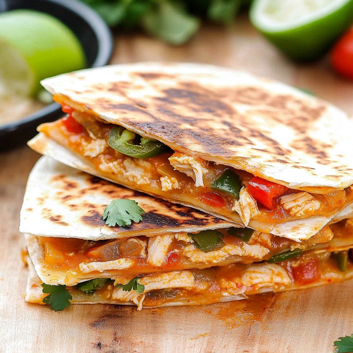 Easy Chicken Fajita Quesadilla Recipe