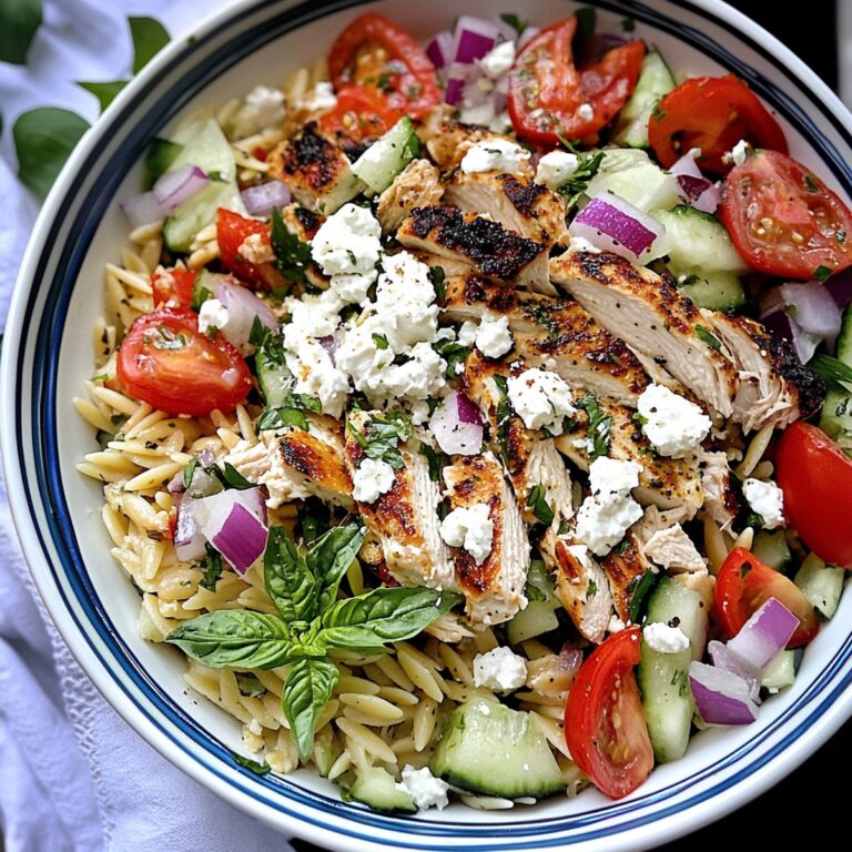 Vibrant Greek Chicken Orzo Power Bowls Recipe
