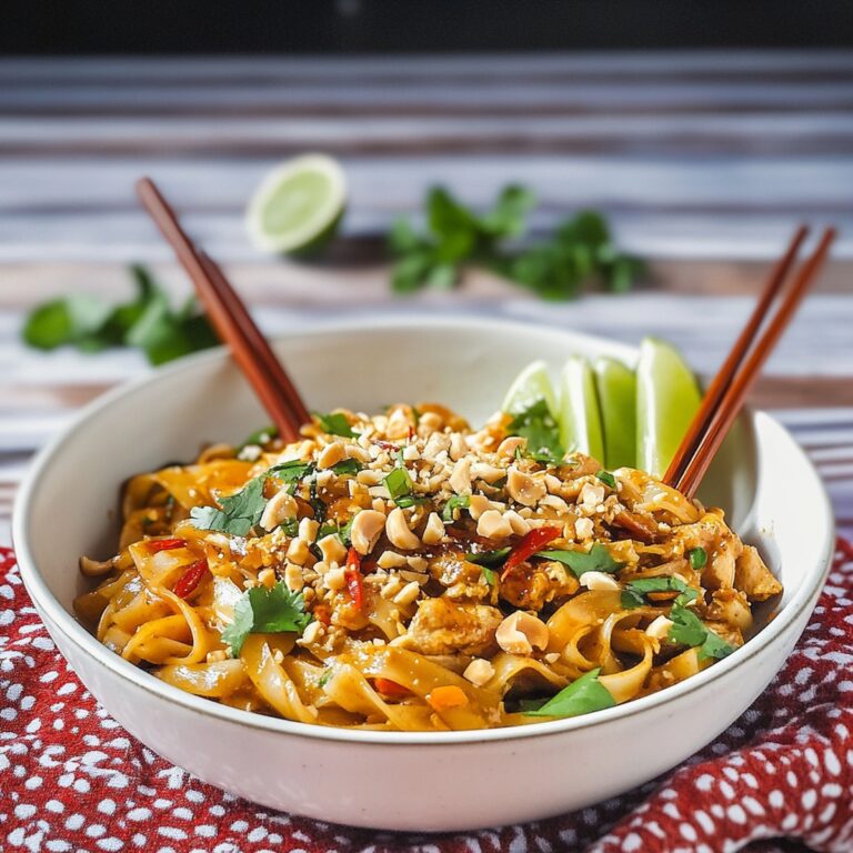 Easy Spicy Chicken Pad Thai Recipe