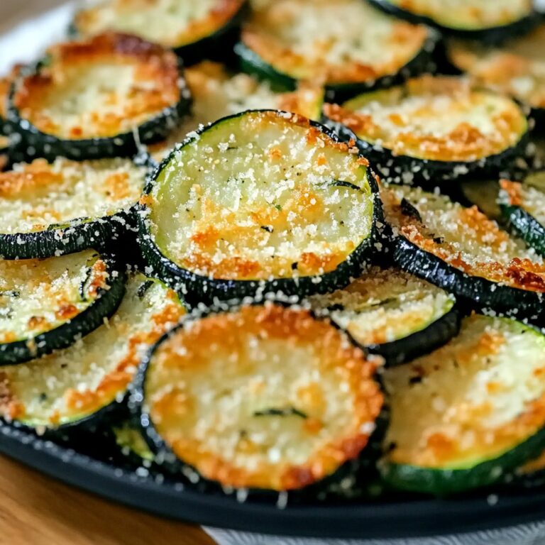 Golden Parmesan Zucchini Rounds Recipe