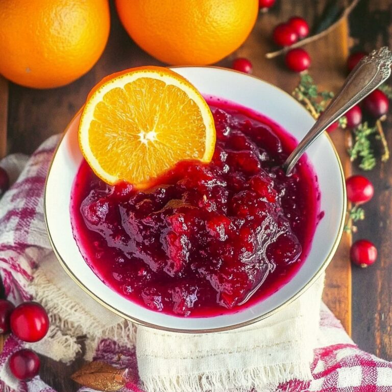 Tangy Cranberry Orange Sauce Recipe