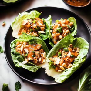 Easy Chinese Lettuce Wraps With Peanut Sauce Recipe
