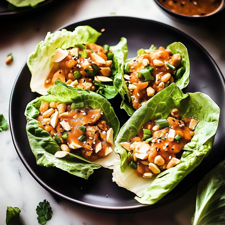 Easy Chinese Lettuce Wraps With Peanut Sauce Recipe