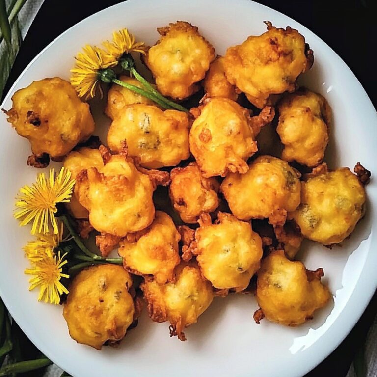 Homemade Dandelion Flower Fritters Recipe