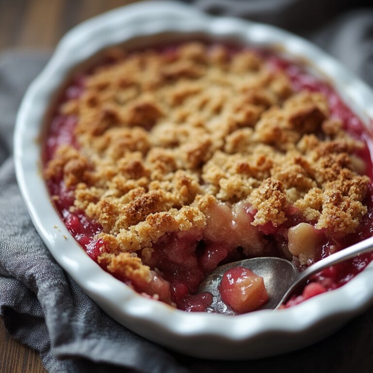 Tangy Rhubarb Crisp Recipe