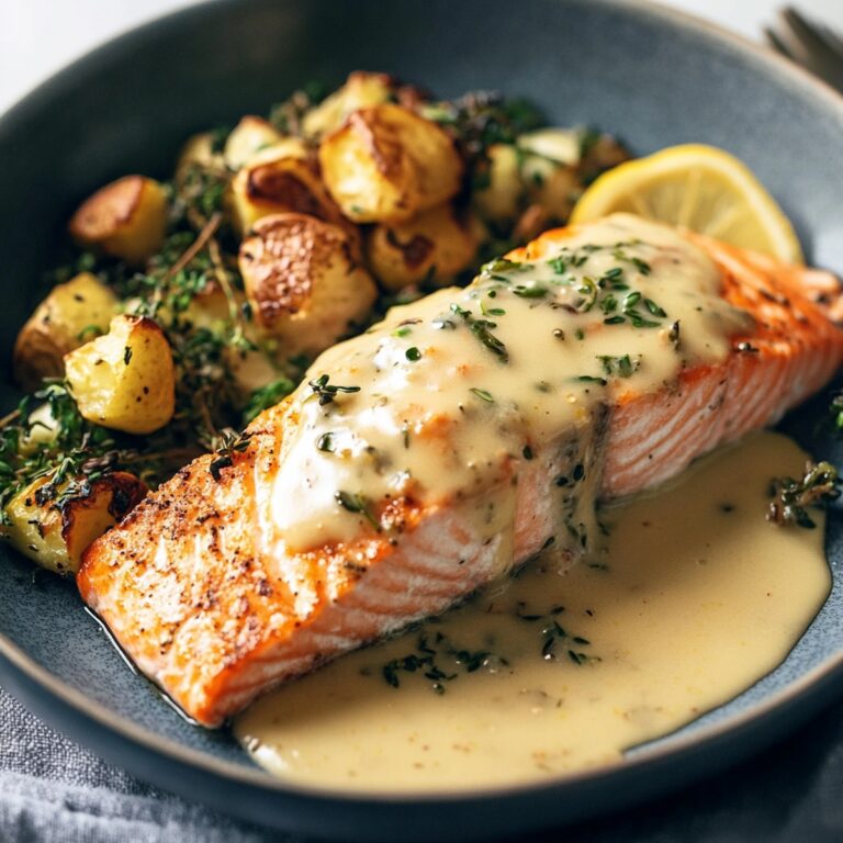 Baked Salmon with Amazing Lemon Sauce Recipe