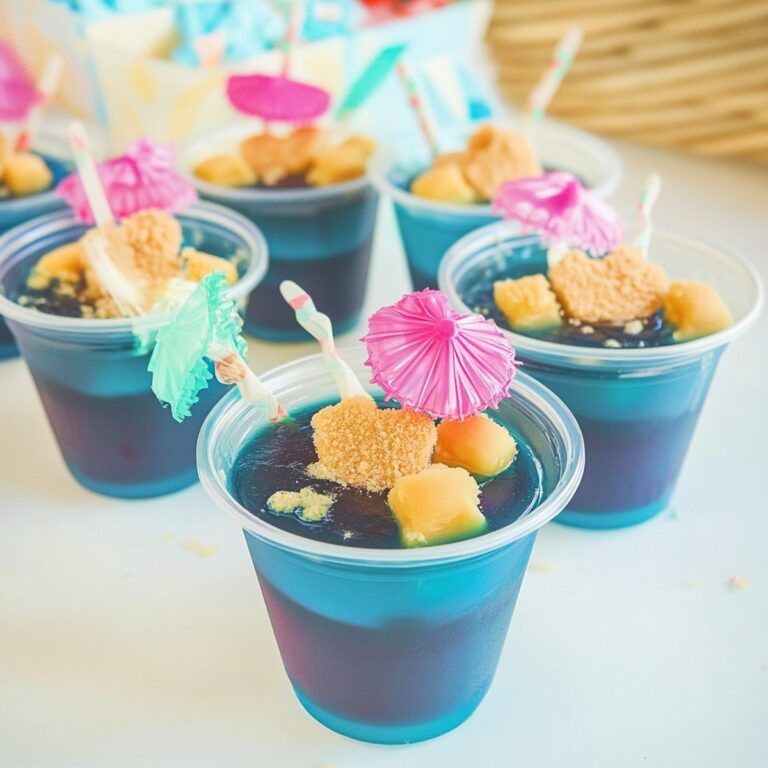 Vibrant Beach Party Jello Cups Recipe