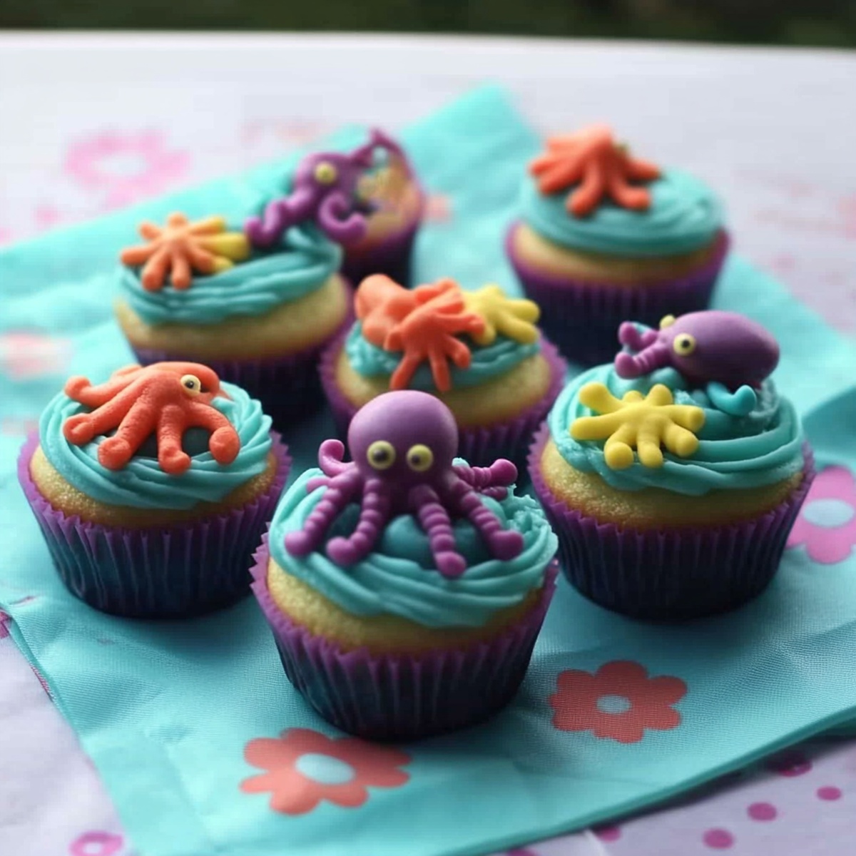 Tangy Octopus Cupcakes Recipe