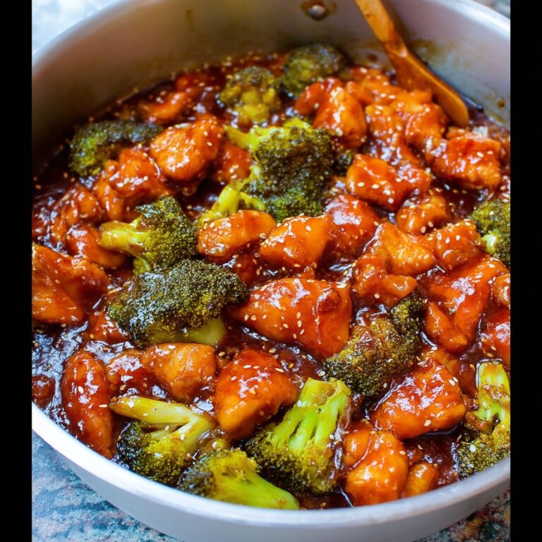 Crispy Sticky Chicken and Broccoli Recipe