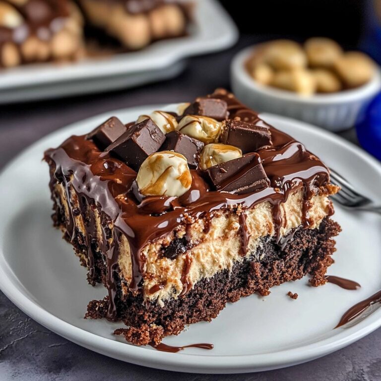 Snickers Poke Cake Recipe