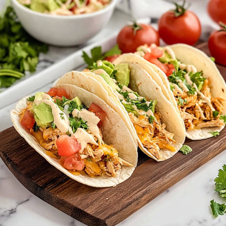Queso Chicken Tacos Recipe