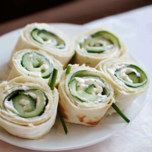 Cucumber And Cream Cheese Sandwich Rolls Recipe