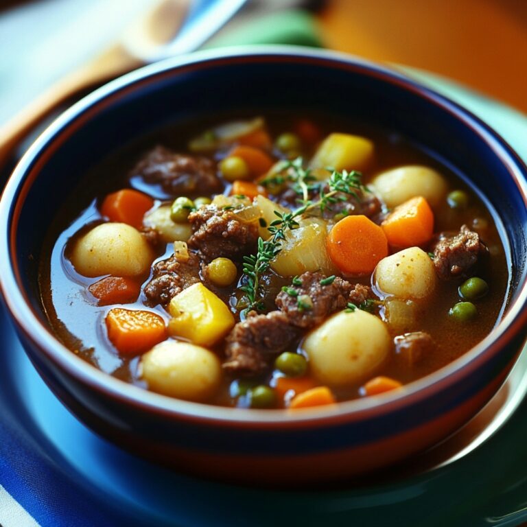 Old-Fashioned Vegetable Beef Soup Recipe