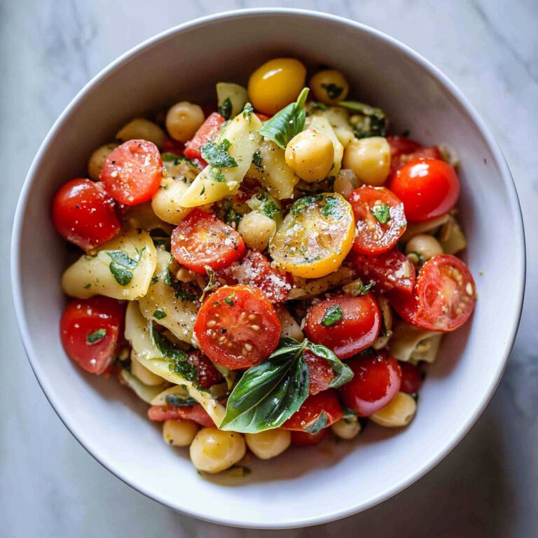 High Protein Tomato Basil Salad Recipe