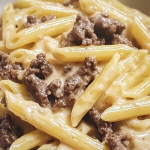 Creamy Beef Penne Pasta Dish Recipe