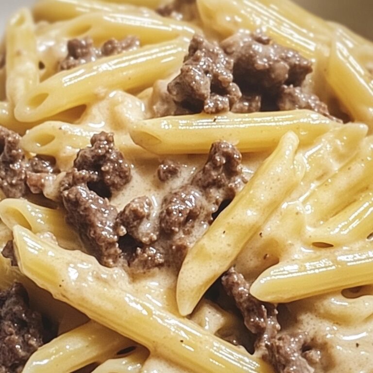Creamy Beef Penne Pasta Dish Recipe