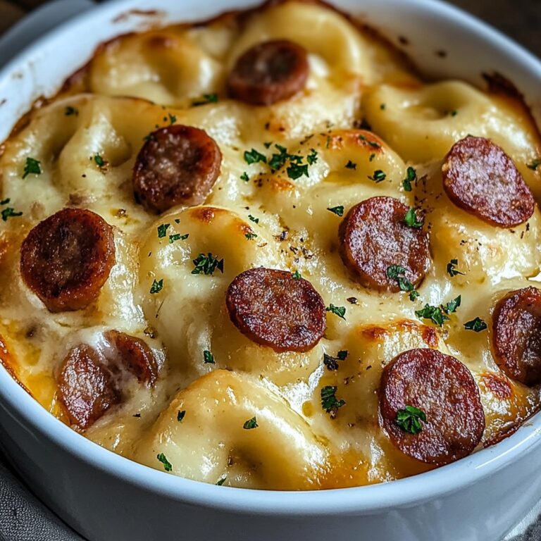 Crockpot Pierogi Casserole with Sausage Recipe