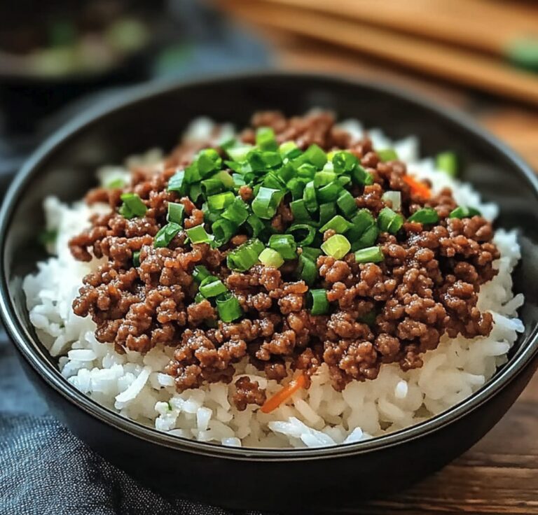 Korean Ground Beef Bowl Recipe