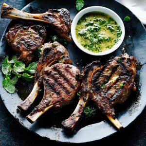 Grilled Lamb Chops with Mint Sauce Recipe