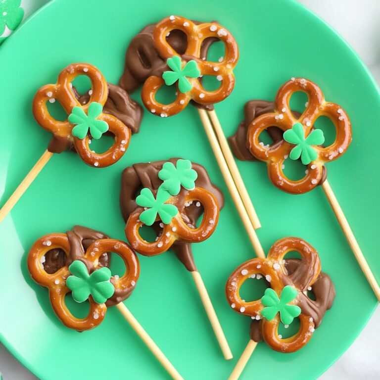 Shamrock Pretzel Pops Recipe