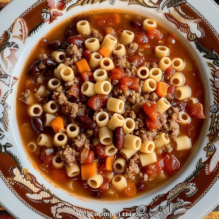 PASTA E FAGIOLI SOUP Recipe