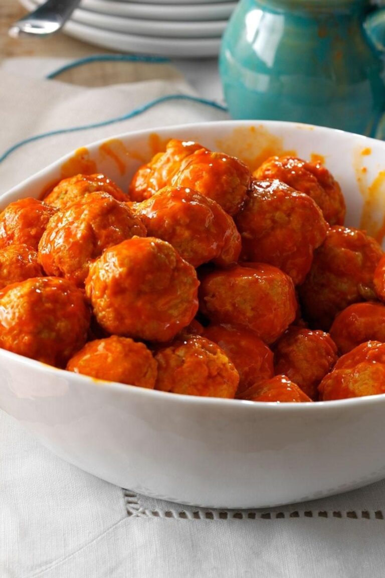 Spicy Buffalo Chicken Meatballs Recipe