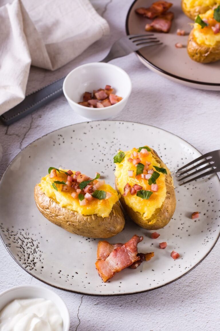 Crispy Alton Brown Twice Baked Potatoes Recipe