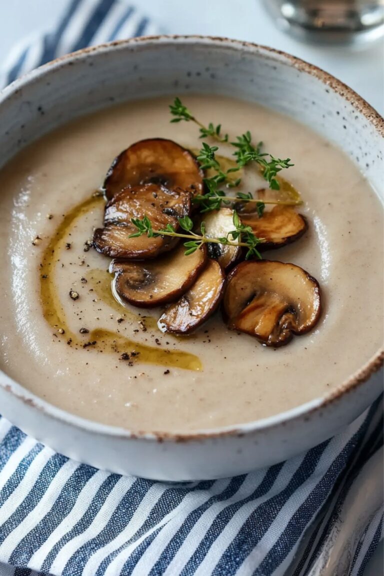 Velvety Julia Childs Mushroom Soup Recipe
