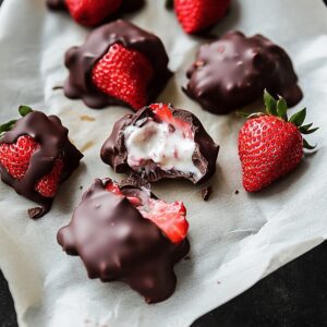 Chocolate-Covered Strawberry Yogurt Clusters Recipe