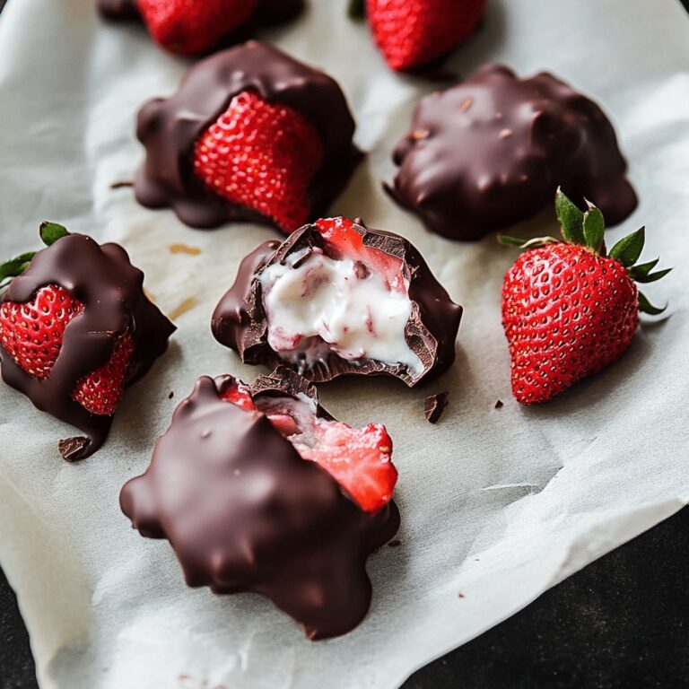 Chocolate-Covered Strawberry Yogurt Clusters Recipe