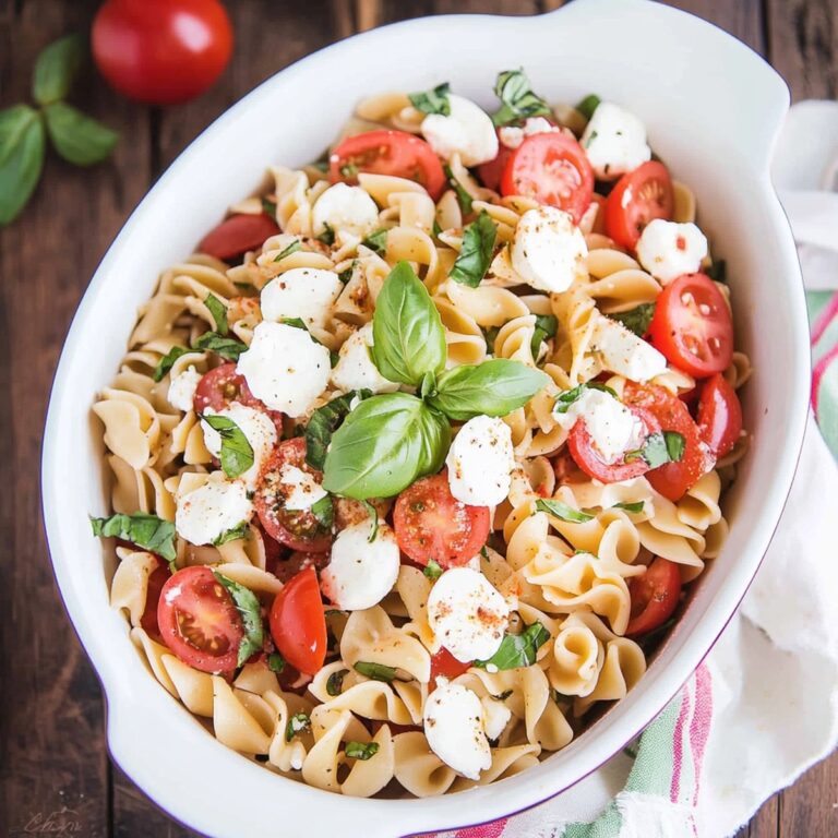 Vibrant Caprese Pasta Salad Recipe