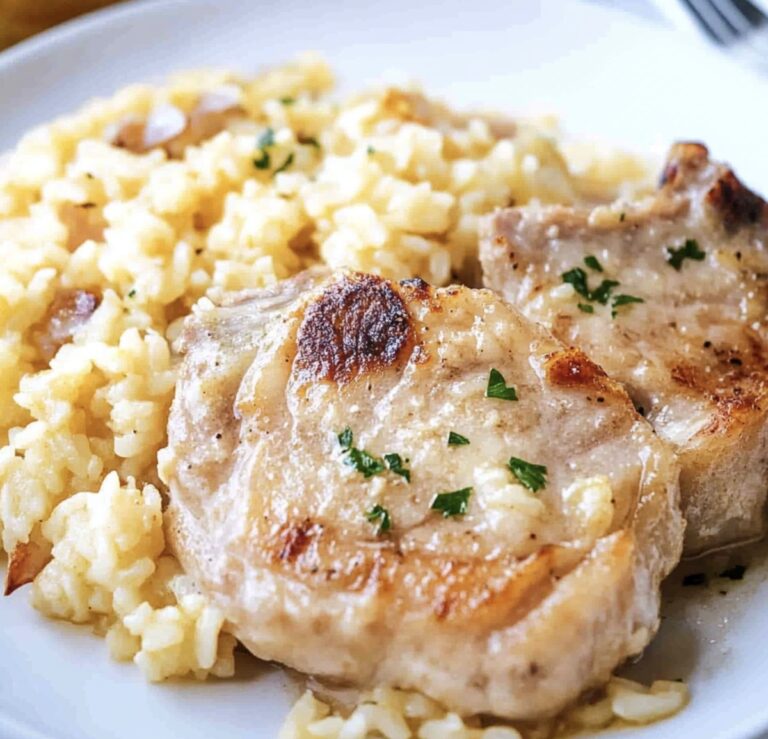 Baked Pork Chops & Rice Recipe