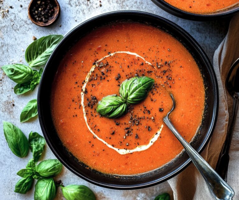 Creamy Tomato Basil Soup Recipe