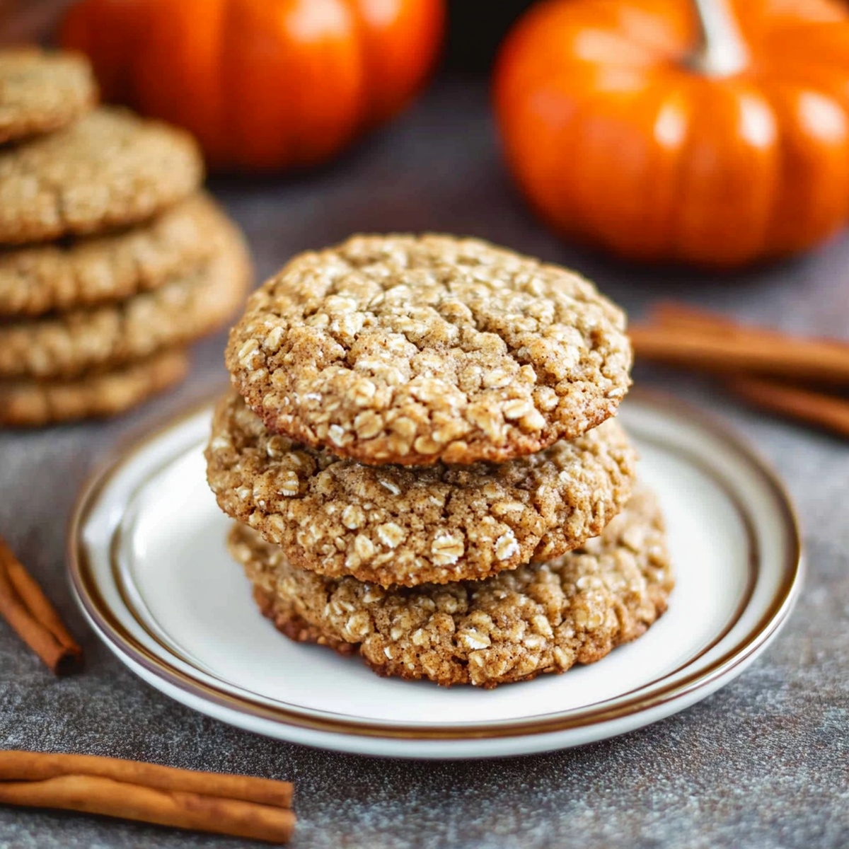 Pumpkin Spice Oatmeal Cookies Recipe