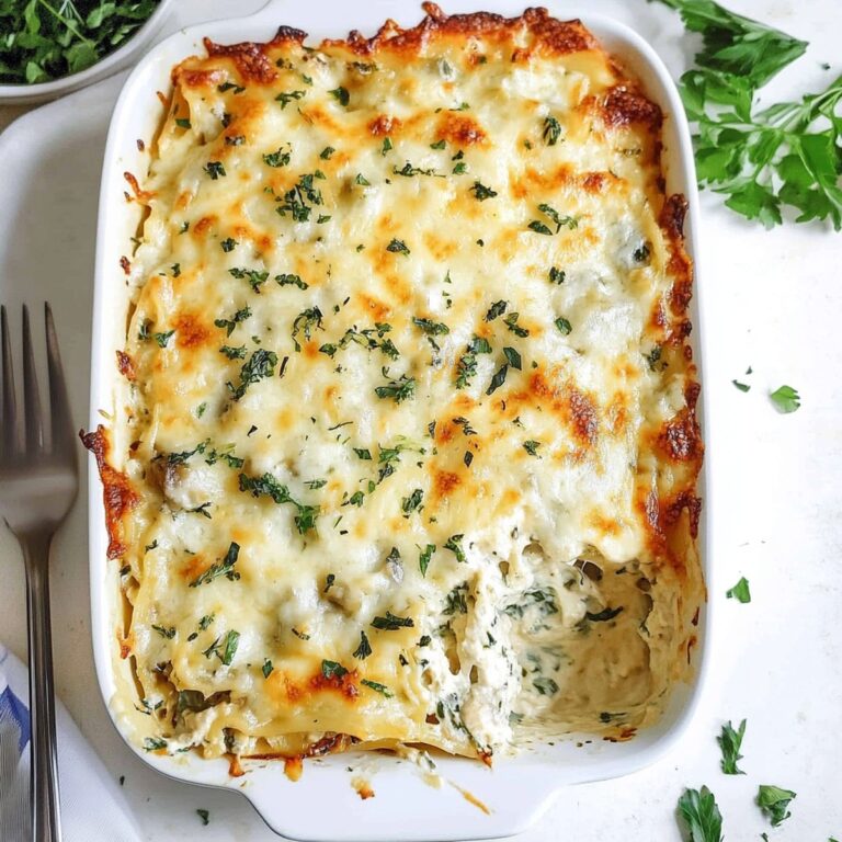 Creamy Alfredo Chicken Lasagna Recipe