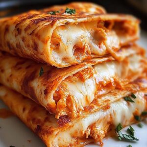Cheesy Air Fryer Chicken Parmesan Wraps Recipe