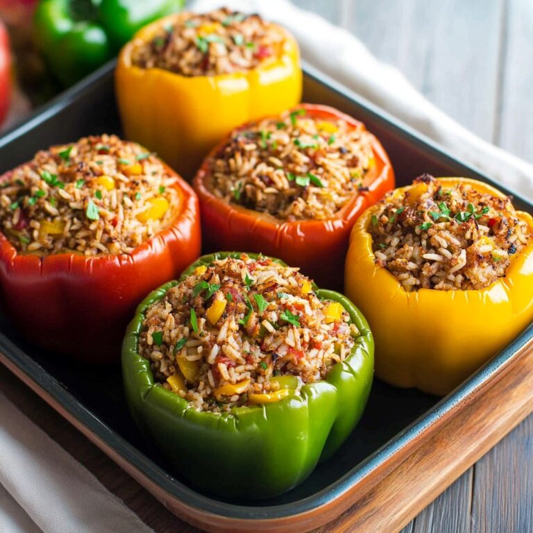 Easy Stuffed Peppers With Rice Recipe