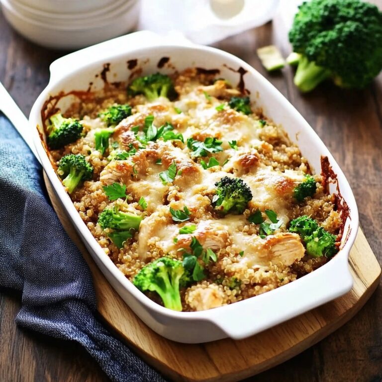 Creamy Chicken Quinoa and Broccoli Casserole Recipe