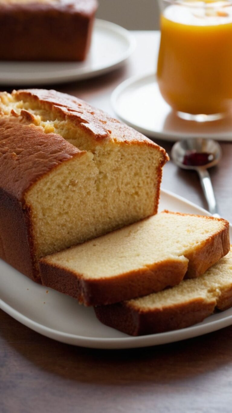 Velvety Paula Deen Sour Cream Pound Cake Recipe