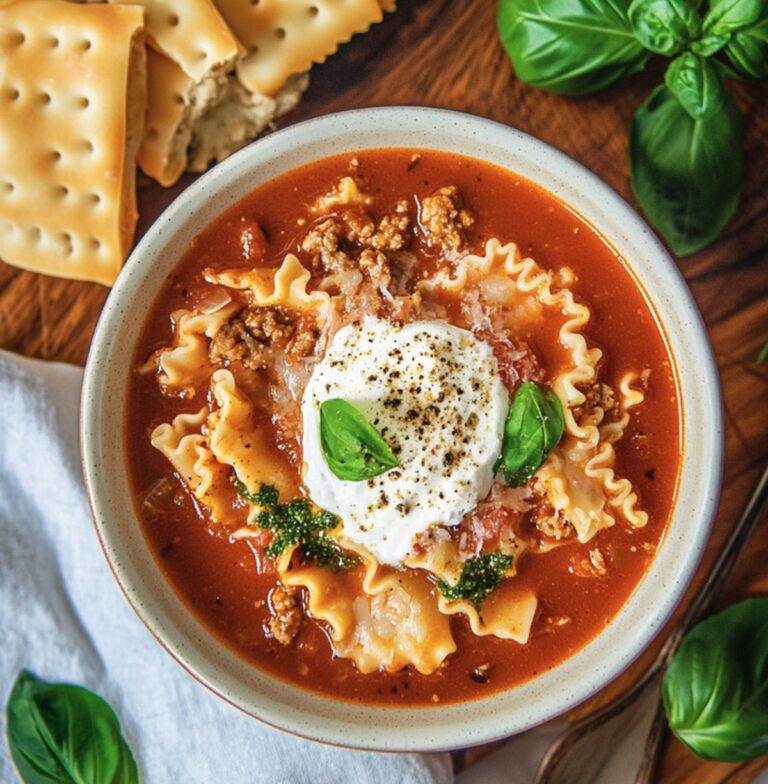 Hearty Crockpot Lasagna Soup Recipe