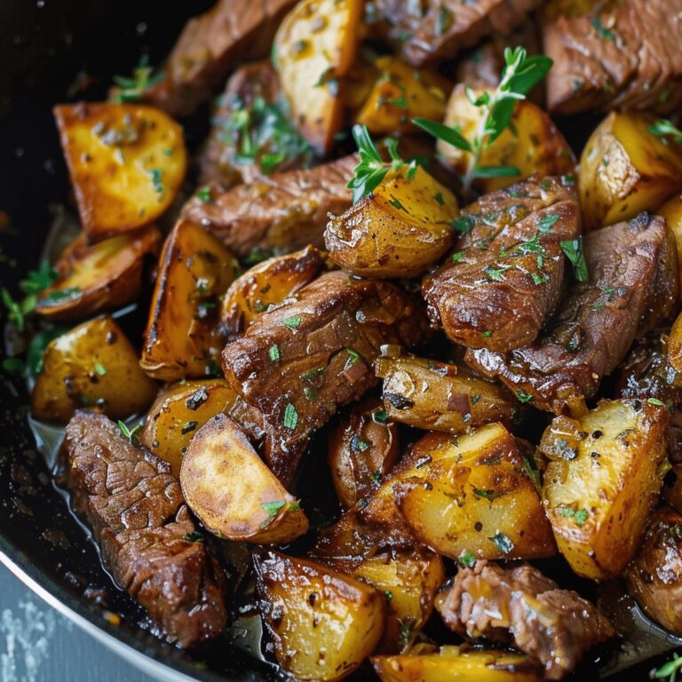 Steak Bites and potatoes Recipe