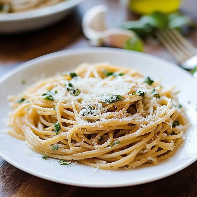 Garlic Butter Spaghetti with Herbs Recipe