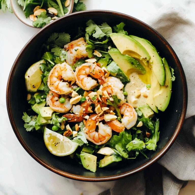 Shrimp and Avocado Salad with Miso Dressing Recipe