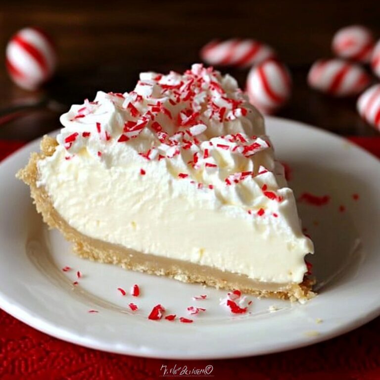 White Chocolate Peppermint Cheesecake Mousse Pie Recipe