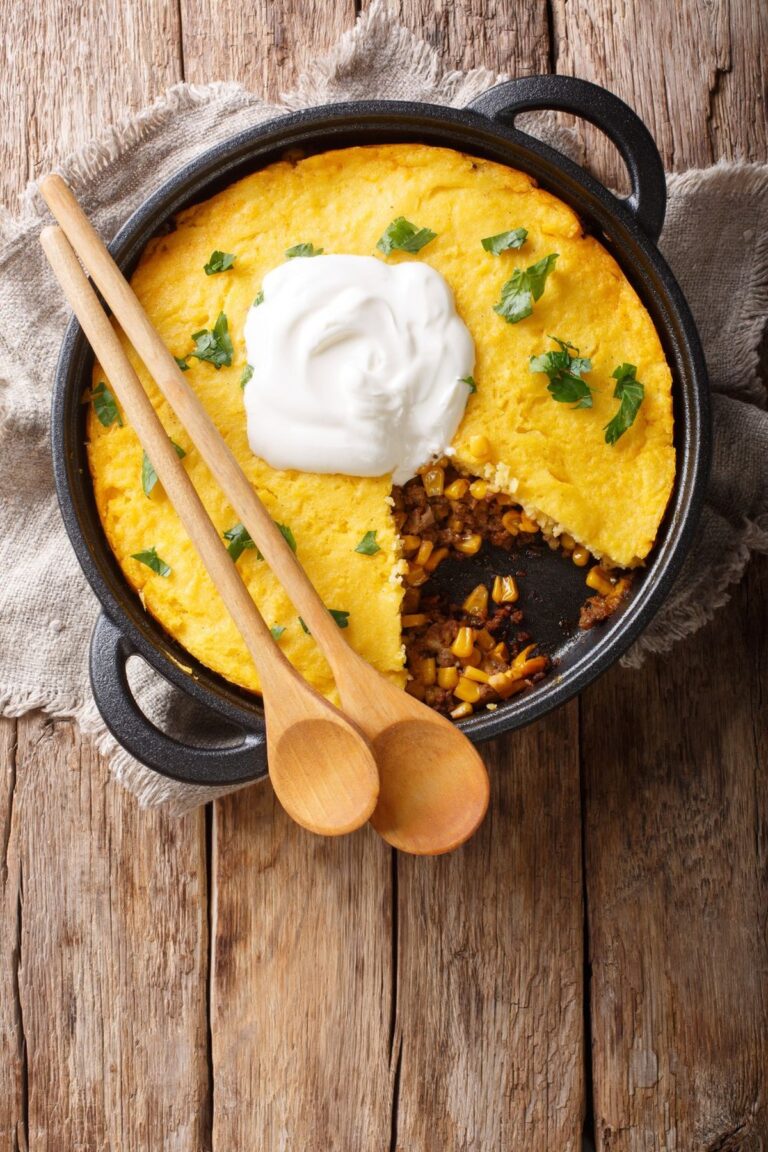 Savory Cornbread Tamale Pie Recipe