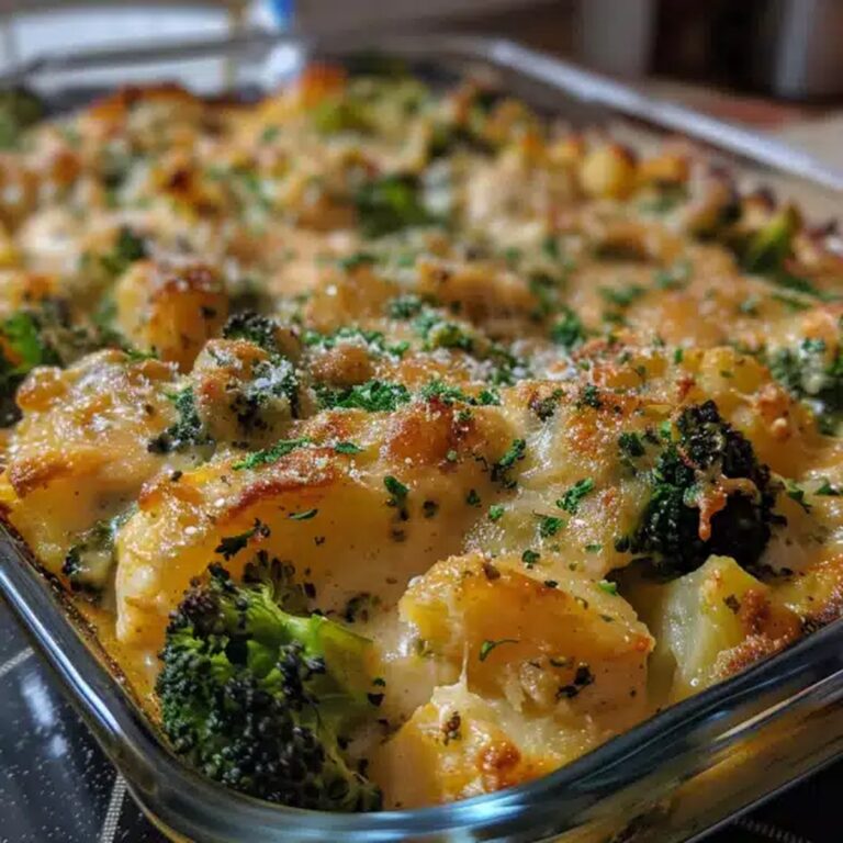 Hearty Baked Potato Chicken and Broccoli Casserole Recipe