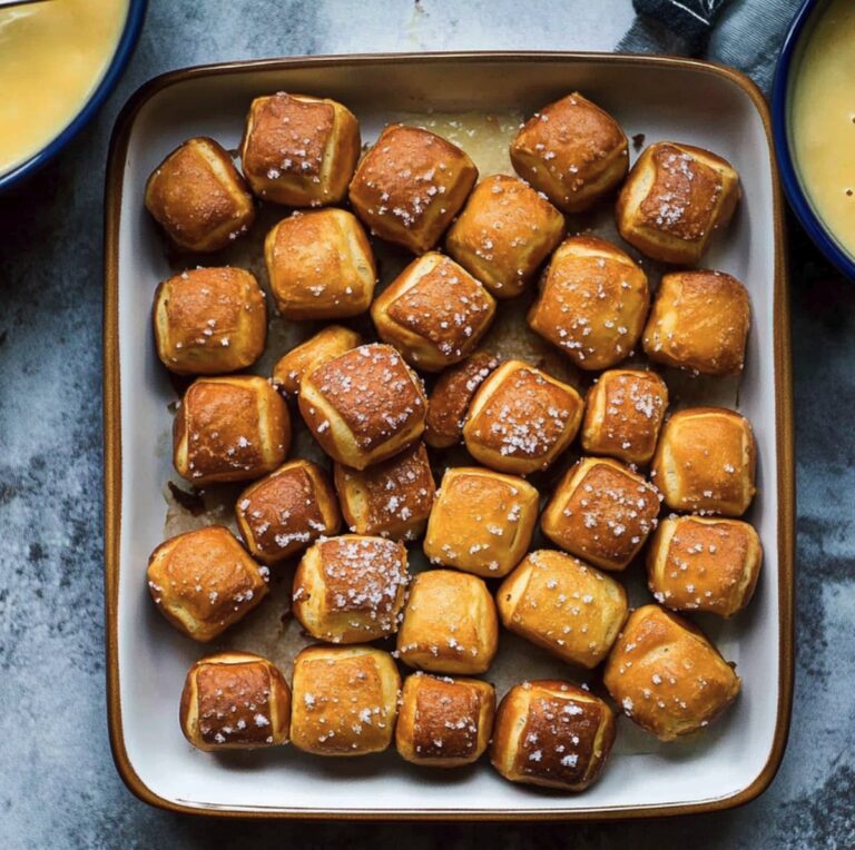 Crispy Soft Pretzel Bites Recipe