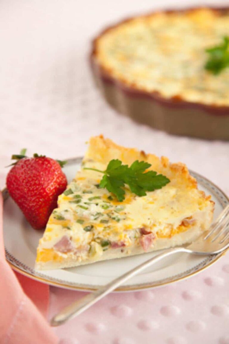 Cheesy Paula Deen Hash Brown Quiche Recipe